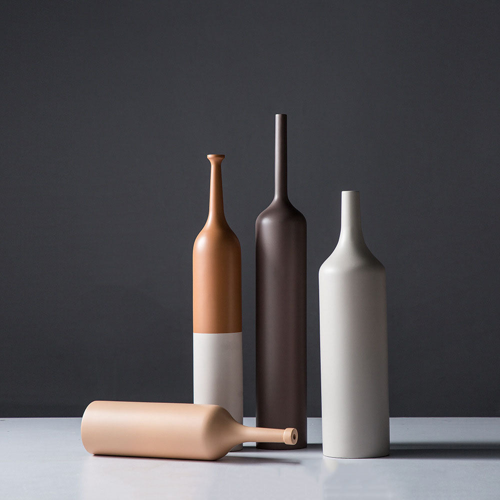 Modern Minimalist Resin Fine-mouth Vase - HOUSYE