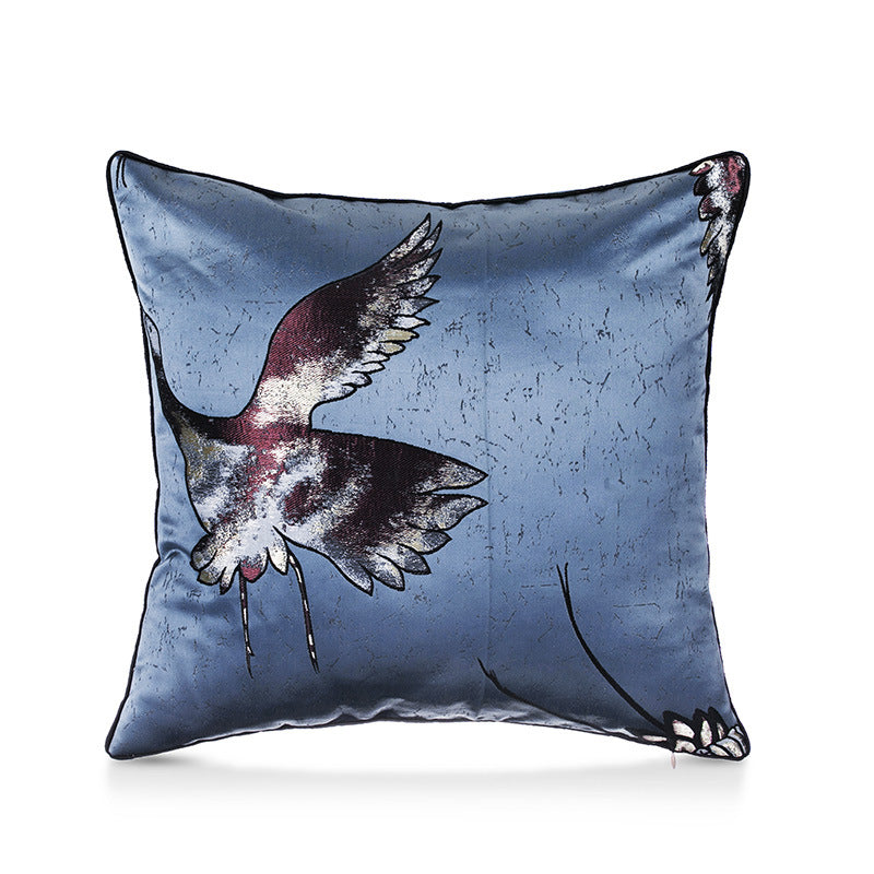 Crane Square Pillow Cover - HOUSYE