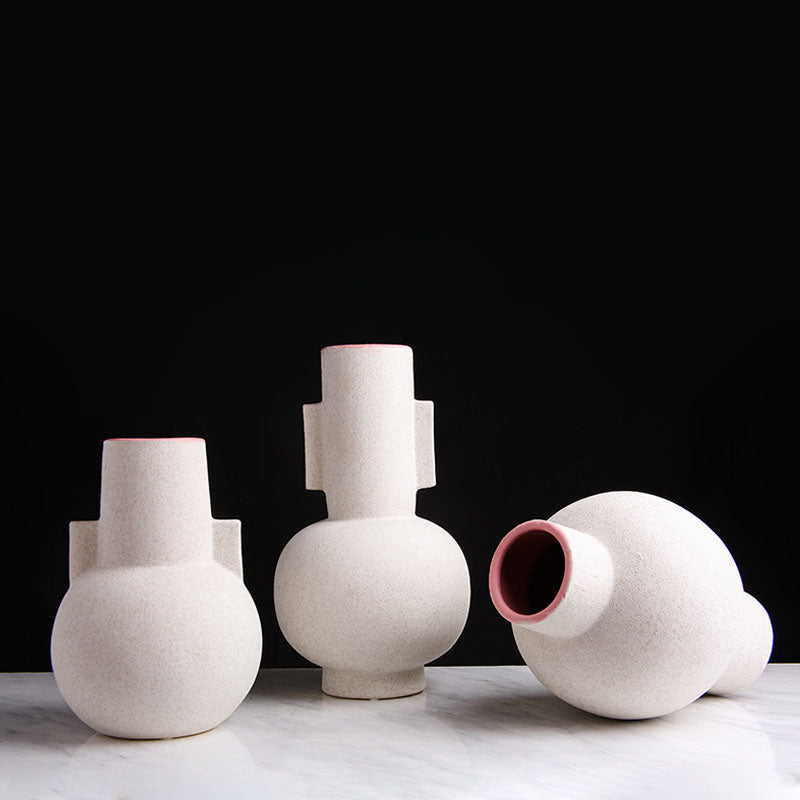 Minimalist Ceramic Creative Totem Vase - HOUSYE