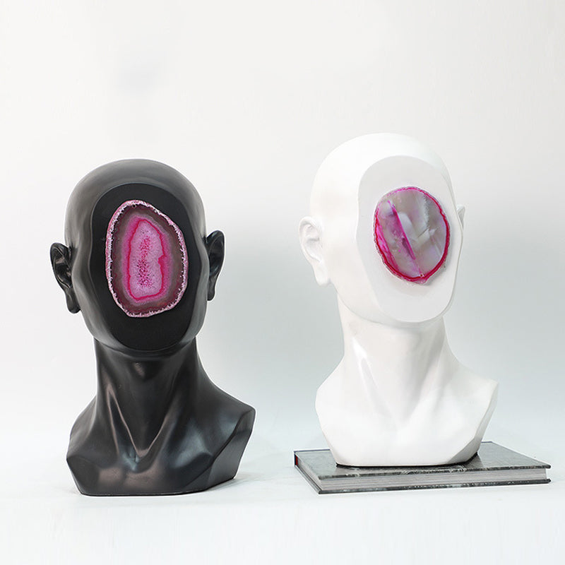 Modern Simple Resin Head Sculpture - HOUSYE