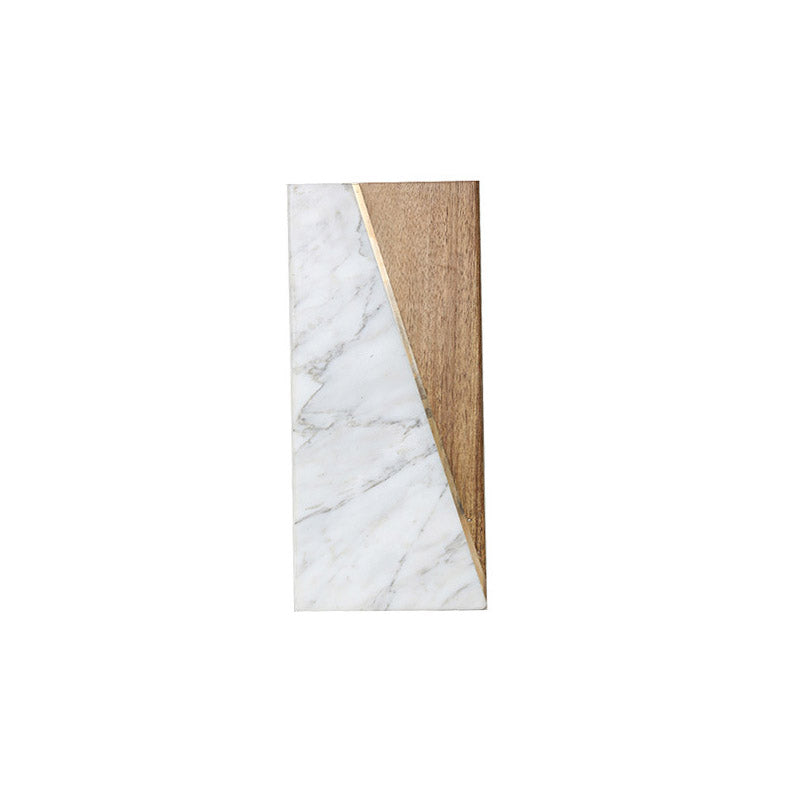 Simple Marble Creative Wood White Stone Vase - HOUSYE