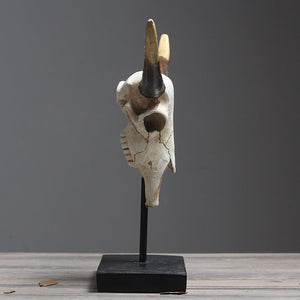 Bull Head and Horns Decor Object - HOUSYE