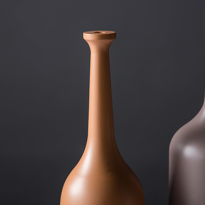 Modern Minimalist Resin Fine-mouth Vase - HOUSYE