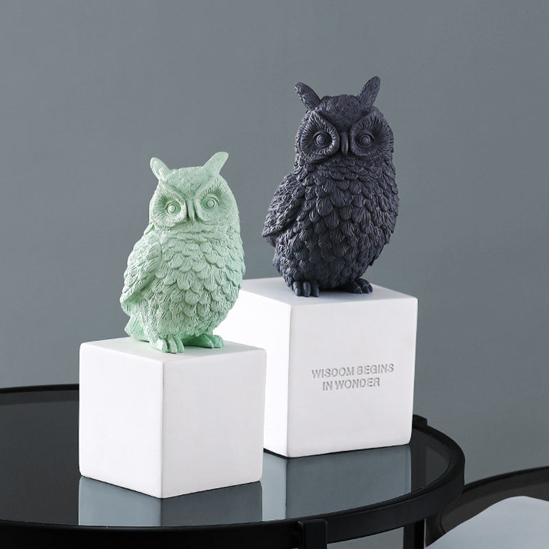 Owl Sculpture Table Ornament - HOUSYE