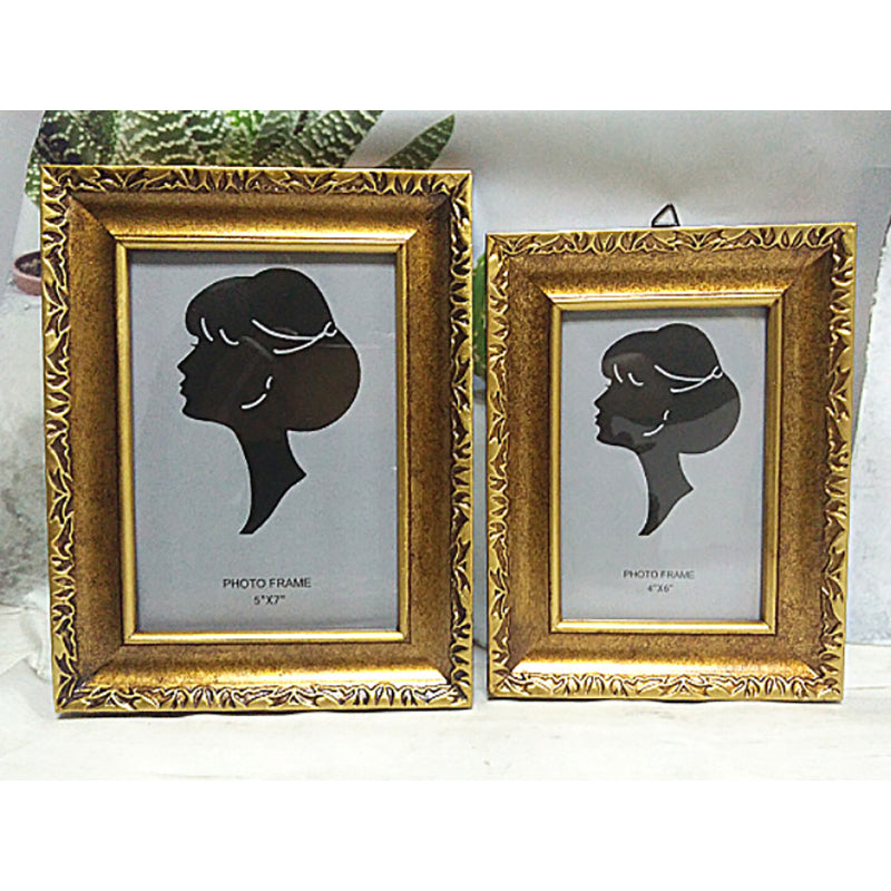 Gold Retro Resin Photo Frame - HOUSYE