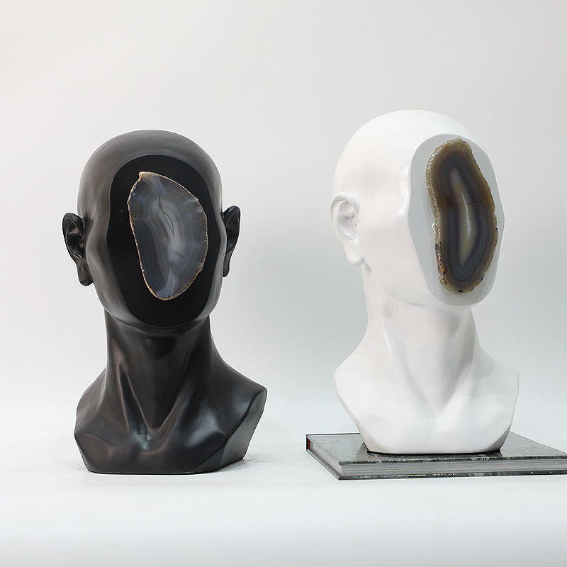 Modern Simple Resin Head Sculpture - HOUSYE