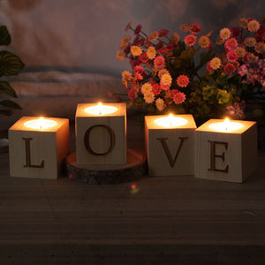 LOVE Candle Holder-Set of 4 - HOUSYE