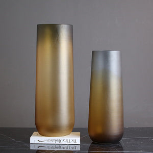 Creative Modern Minimalist Gold Glass Vase - HOUSYE