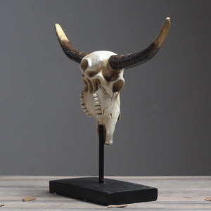 Bull Head and Horns Decor Object - HOUSYE