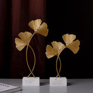 Wrought Iron Ginkgo Leaves - HOUSYE