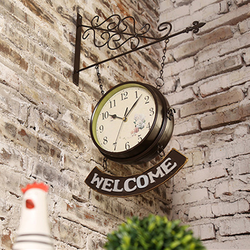 Vintage Metal Wall Clock - HOUSYE