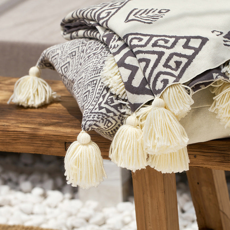 Bohemian Fringe Lace Blanket - HOUSYE