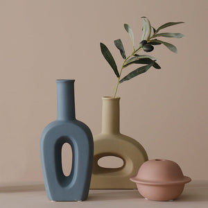 Frosted Ceramic Vase - HOUSYE