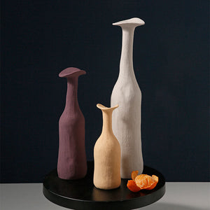 Simple Morandi Ceramic Vase - HOUSYE