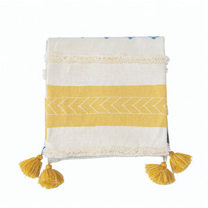 Fringe Lace Geometry Blanket - HOUSYE