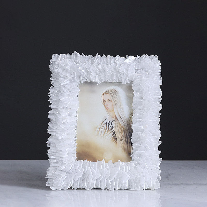 Creative Modern Minimalist Natural Spar White Photo Frame - HOUSYE