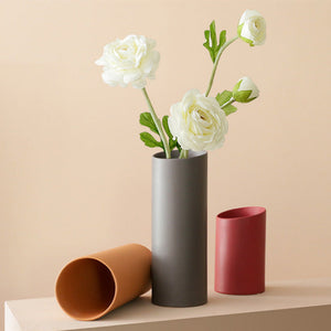 Cylindrical Ceramic Vase - HOUSYE