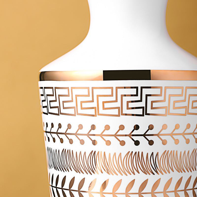 Modern Simple Pattern Ceramic Vase - HOUSYE