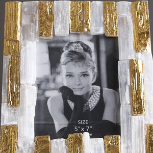 Creative Fashion Light Luxury Golden Spar Photo Frame - HOUSYE