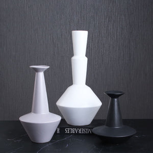 Nordic Minimalist Ceramic Totem Vase - HOUSYE