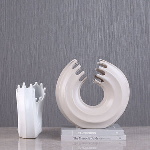 Nordic Minimalist Ceramic Creative Circular Pattern Design - HOUSYE