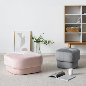 Modern Square Soft Stool - HOUSYE