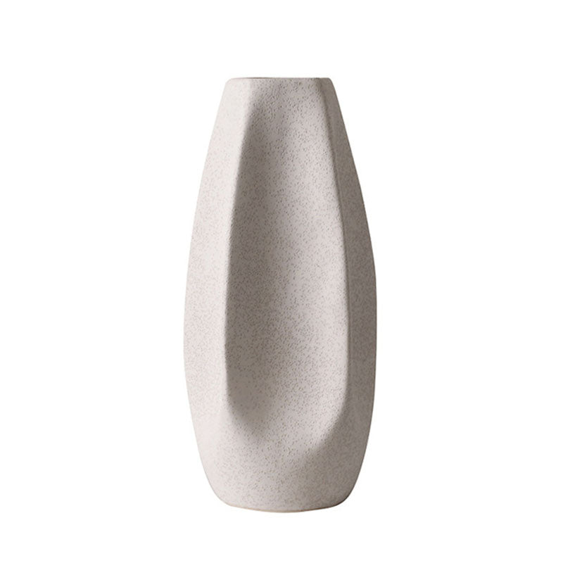 Nordic Ceramic Creative Design Round Flat Vase - HOUSYE