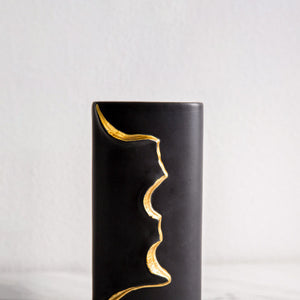 Simple Ceramic Hand-painted Gold Line Vase - HOUSYE