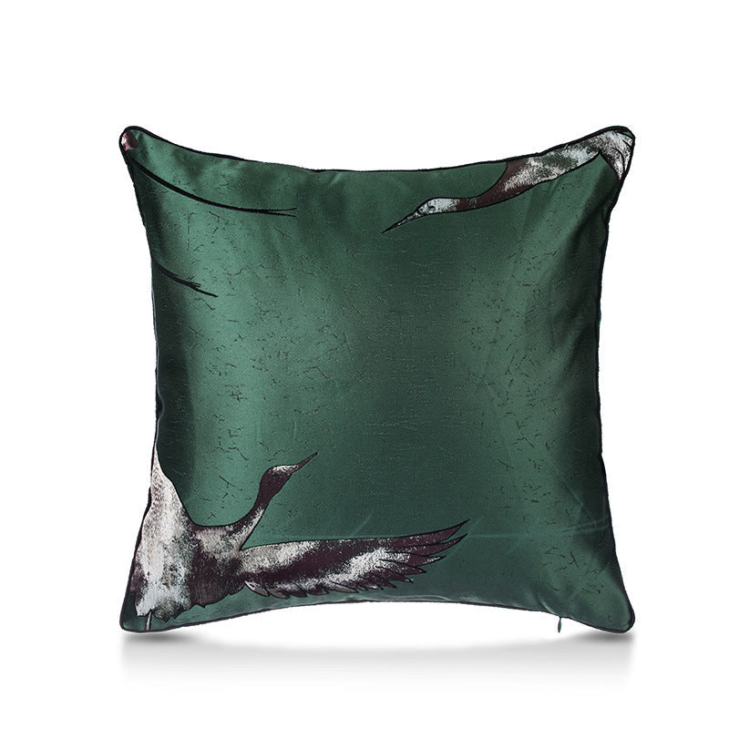 Crane Square Pillow Cover - HOUSYE