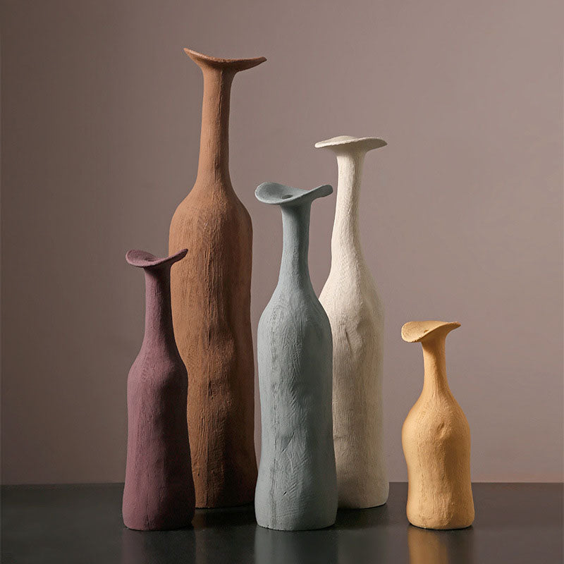 Simple Morandi Ceramic Vase - HOUSYE