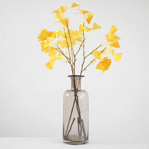 Modern Grey Glass Table Vase - HOUSYE