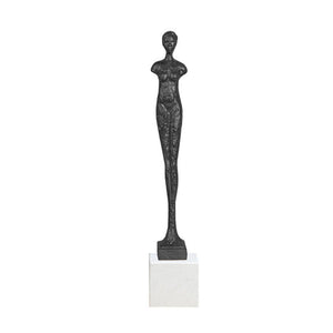 Bronze and Black Metal Marble Figures - HOUSYE