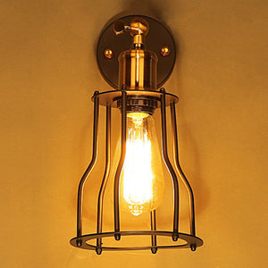 Retro Wrought Iron Single-head Sconce - HOUSYE