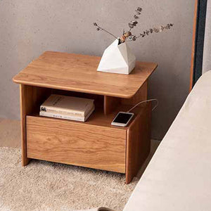 Multifunctional Nightstand With Drawer - HOUSYE