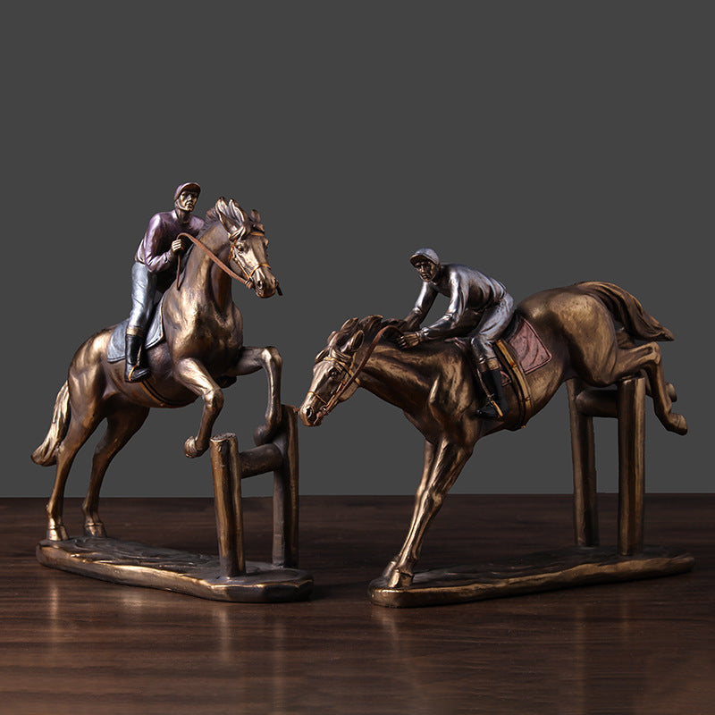 Horse Racing Resin Crafts - HOUSYE