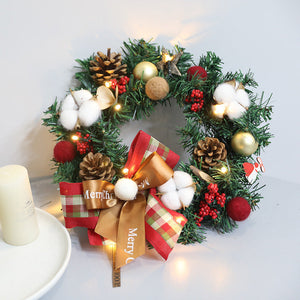 Christmas Simulation Pine Wreath - HOUSYE