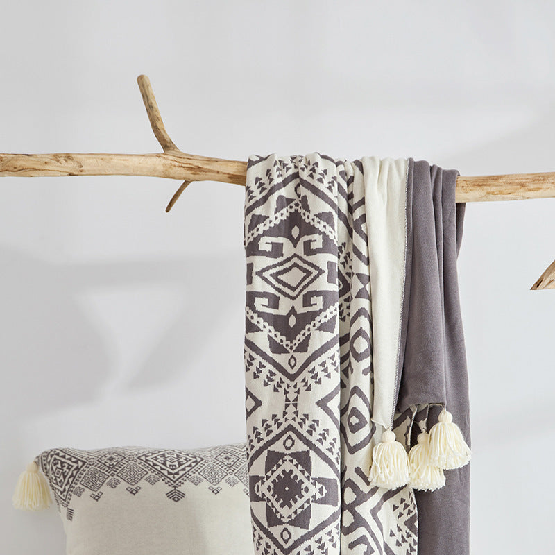 Bohemian Fringe Lace Blanket - HOUSYE