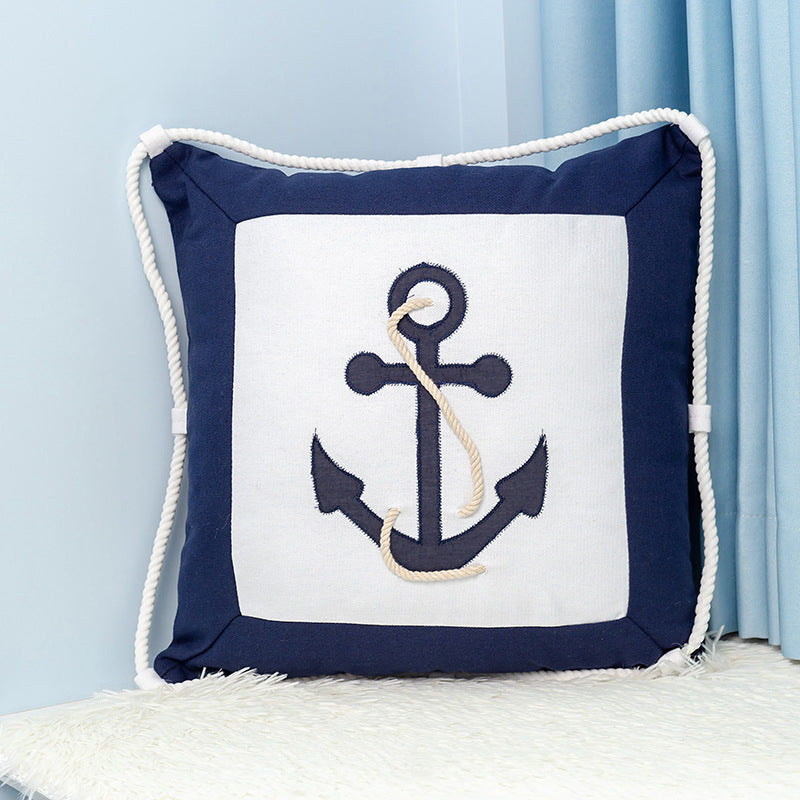 Cotton Iron Anchor Pillow