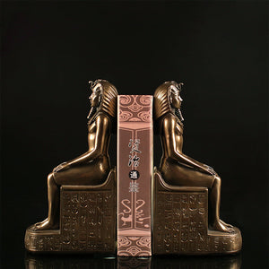 Egyptian Pharaoh Sculpture Bookends - HOUSYE