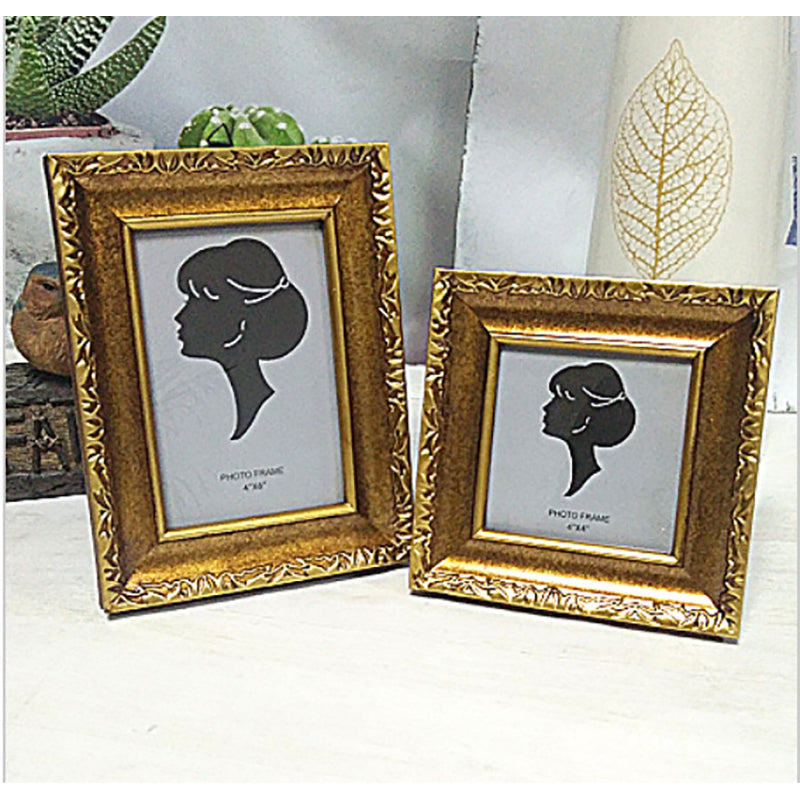 Gold Retro Resin Photo Frame - HOUSYE