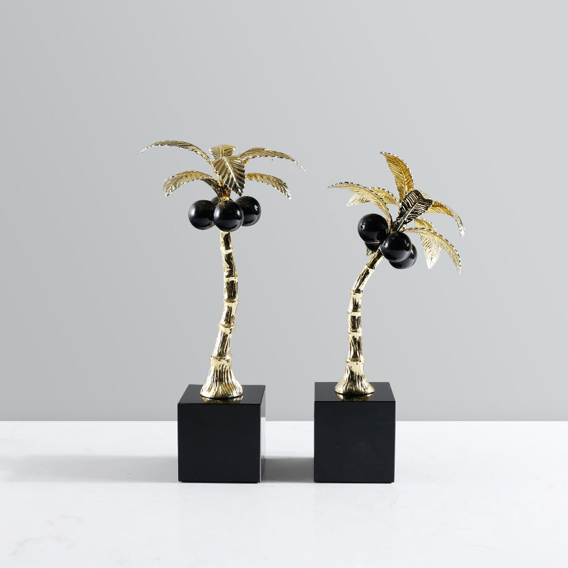 Golden Palm Sculptures