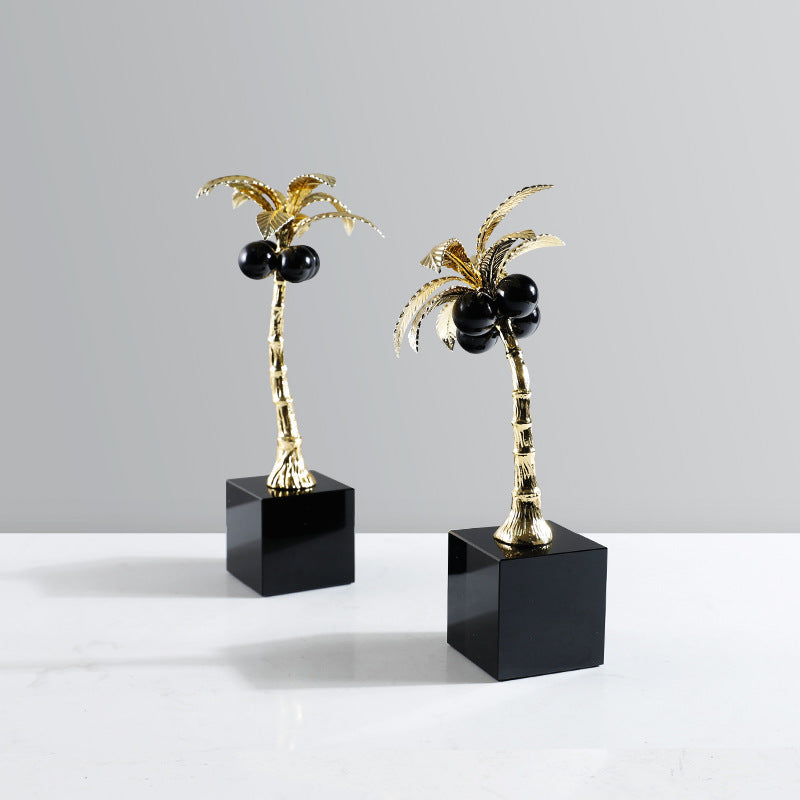 Golden Palm Sculptures