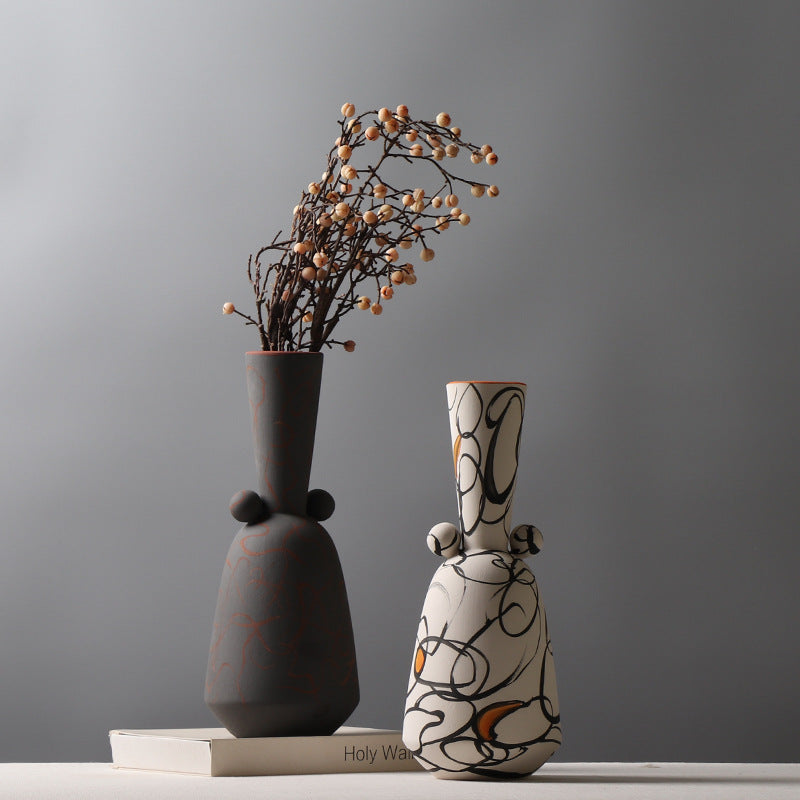 Hand Painted Ceramic Vase