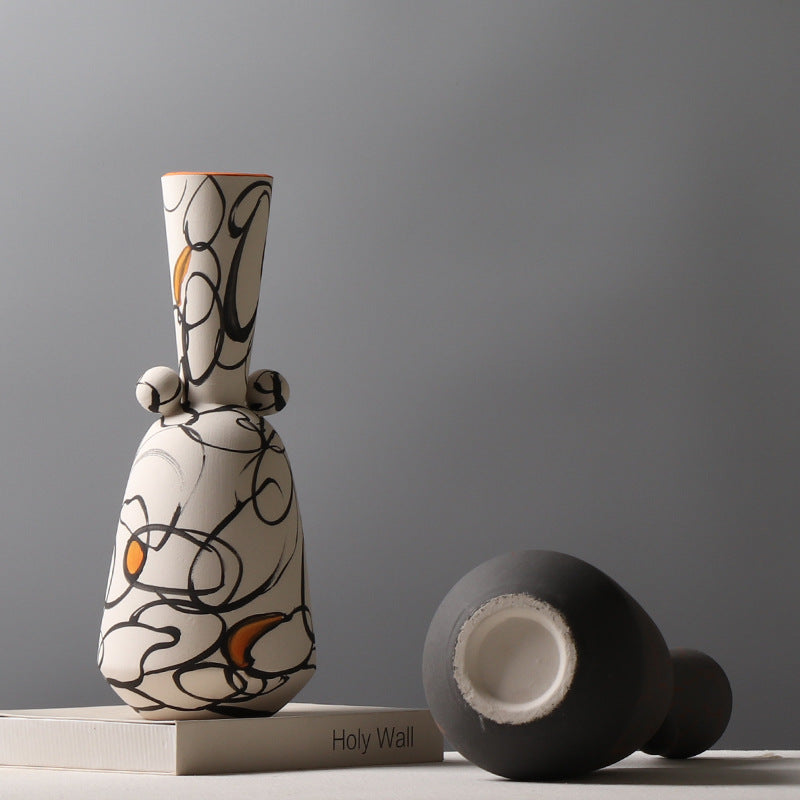 Hand Painted Ceramic Vase