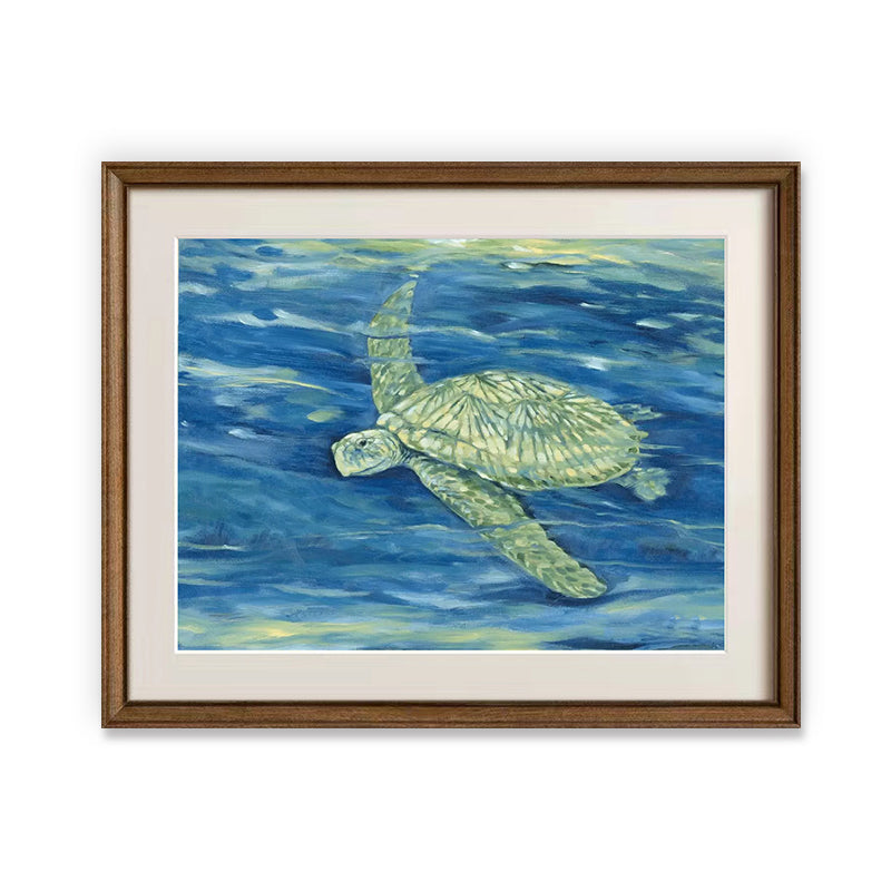 Oil Painting of Sea Turtle