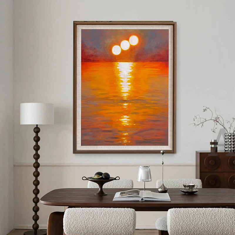 Oil Painting of Sunrise