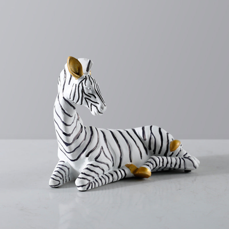 Regal Zebra Figurine