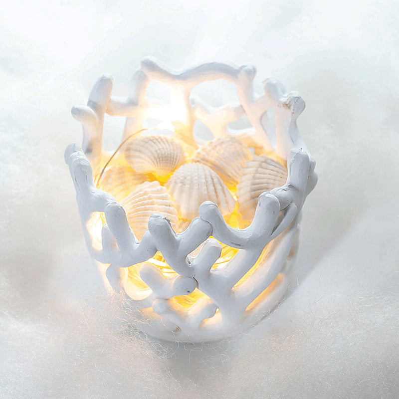 Resin Coral LED Lamp