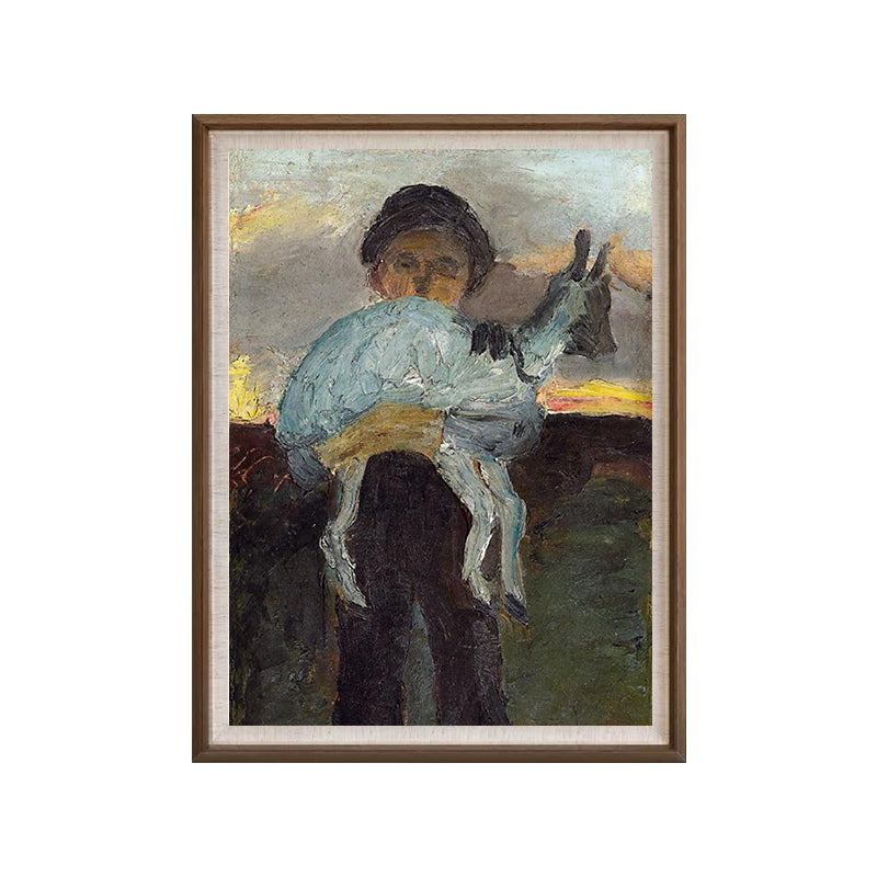 Sheep-herding Child Oil Painting