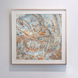 Silk Fabric City Landscape Wall Art